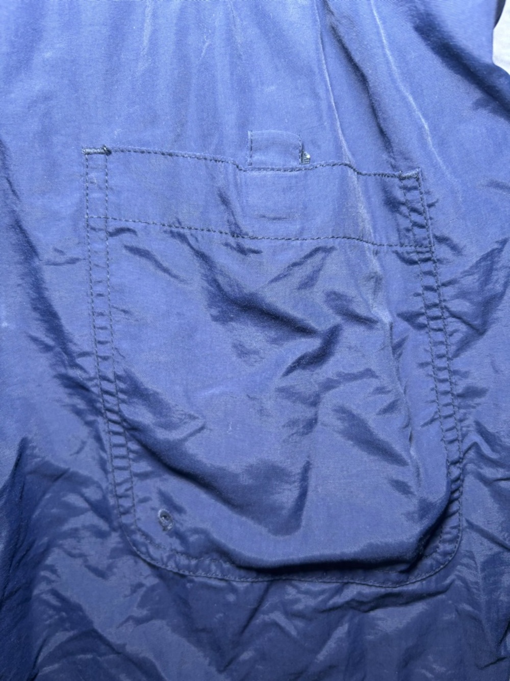 Lacoste Swim Trunks Shorts Mens XL Navy Blue Mesh Lined Drawstring Croc Logo - Picture 7 of 13